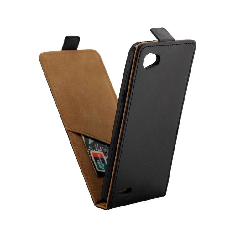 For LG Q6 TPU Business Style Vertical Flip Protective Leather Case with Card Slot