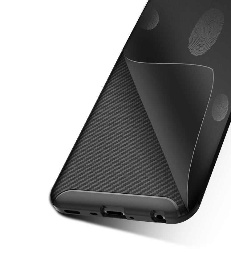 Beetle Series Carbon Fiber Texture Shockproof TPU Case for LG V50