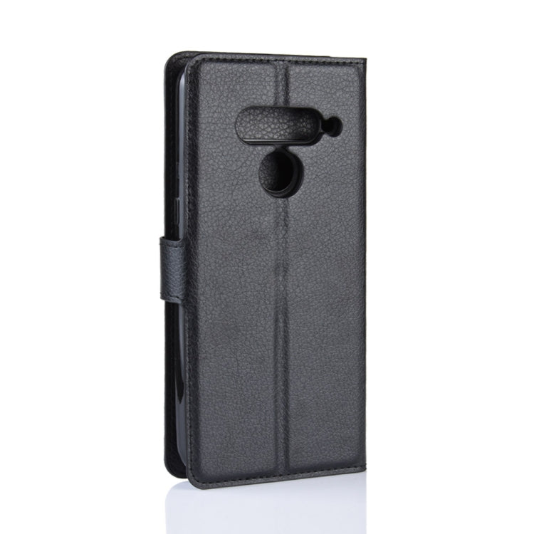 Litchi Texture Horizontal Flip Leather Case for LG V50 ThinQ 5G, with Wallet & Holder & Card Slots