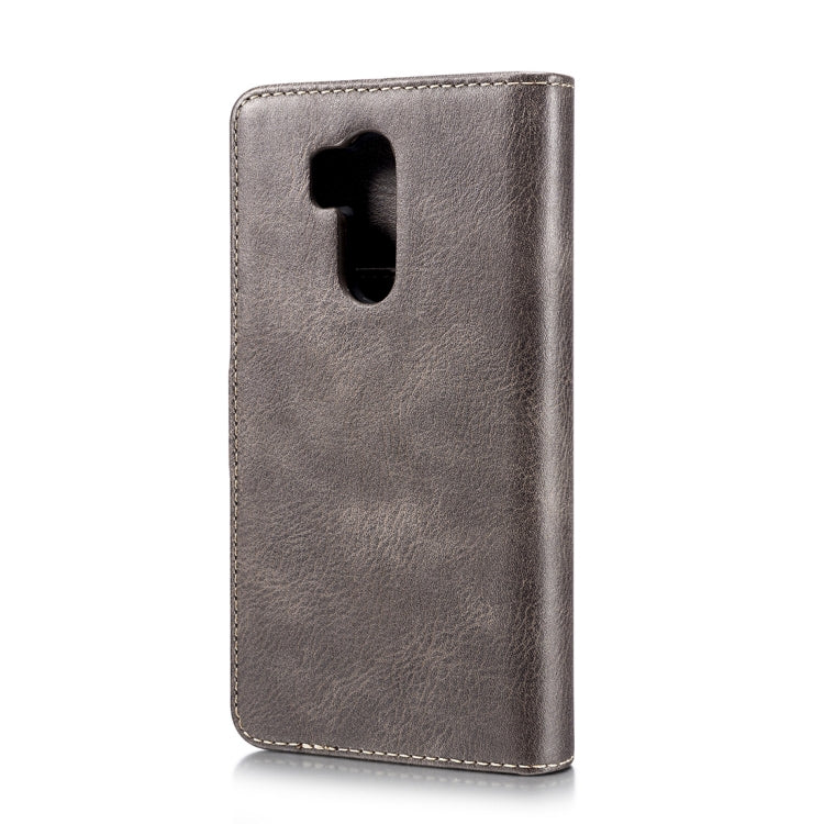 Crazy Horse Texture Flip Detachable Magnetic Leather Case for LG G7 ThinQ, with Holder & Card Slots & Wallet