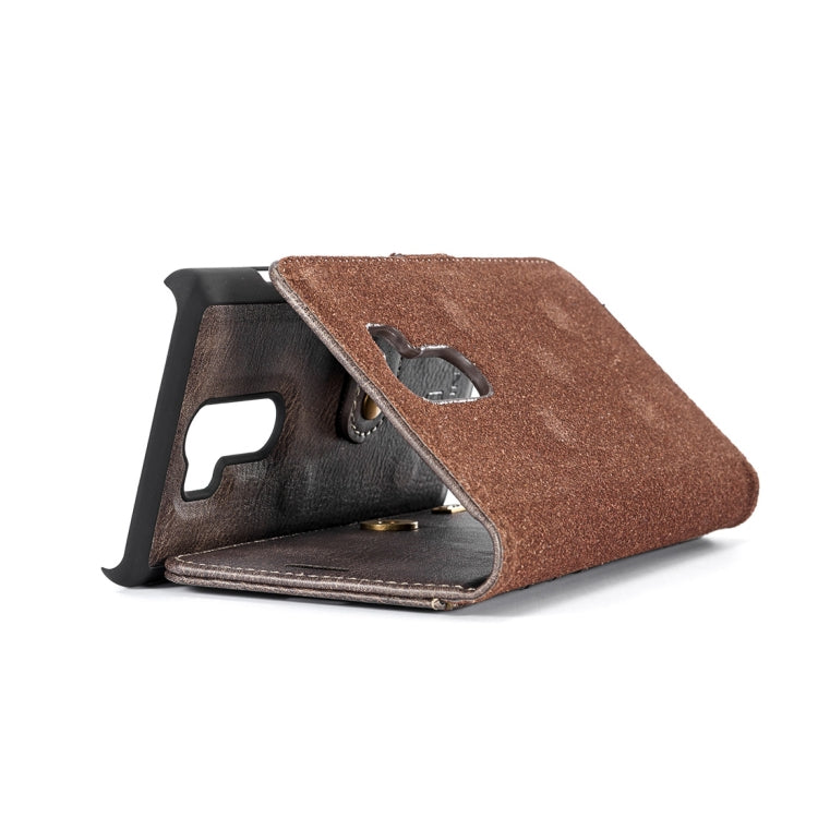 Crazy Horse Texture Flip Detachable Magnetic Leather Case for LG G7 ThinQ, with Holder & Card Slots & Wallet