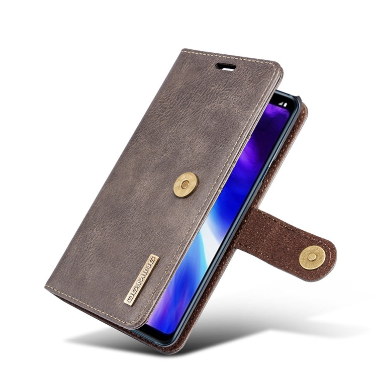 Crazy Horse Texture Flip Detachable Magnetic Leather Case for LG G7 ThinQ, with Holder & Card Slots & Wallet