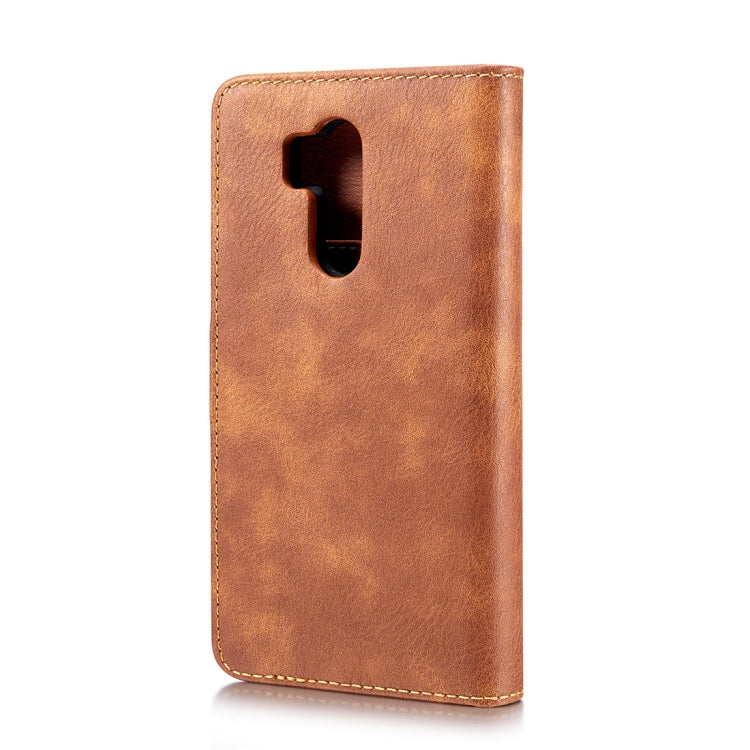 Crazy Horse Texture Flip Detachable Magnetic Leather Case for LG G7 ThinQ, with Holder & Card Slots & Wallet