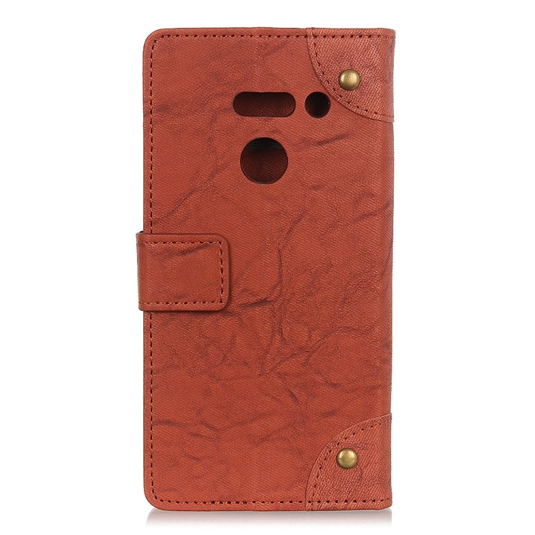 Copper Buckle Retro Crazy Horse Texture Horizontal Flip Leather Case for LG G8s ThinQ, with Holder & Card Slots& Wallet