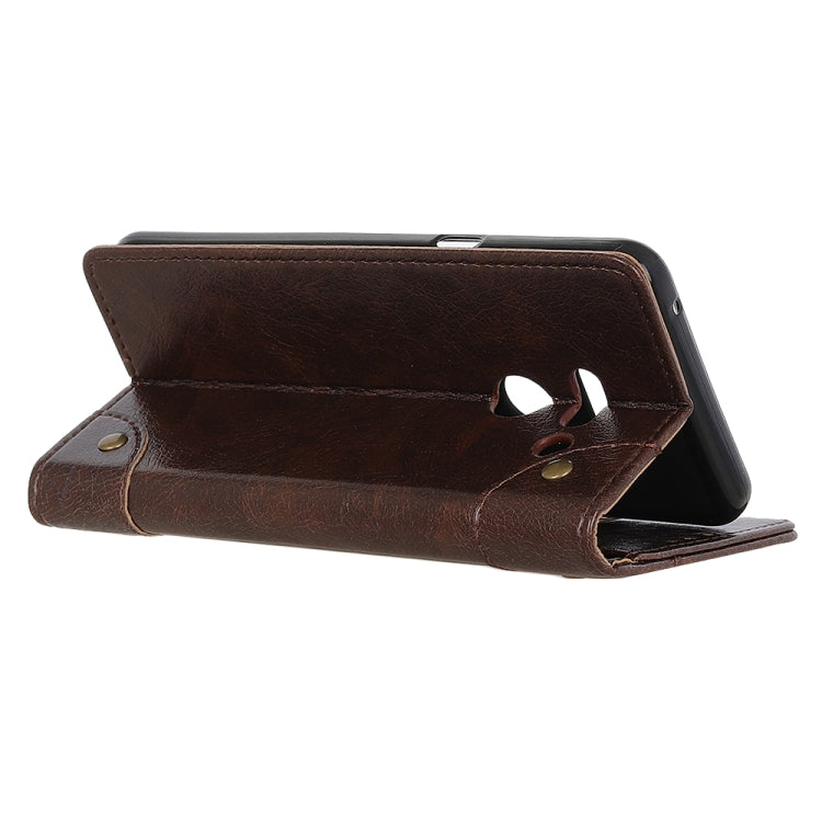 Copper Buckle Nappa Texture Horizontal Flip Leather Case for LG G8s ThinQ, with Holder & Card Slots & Wallet