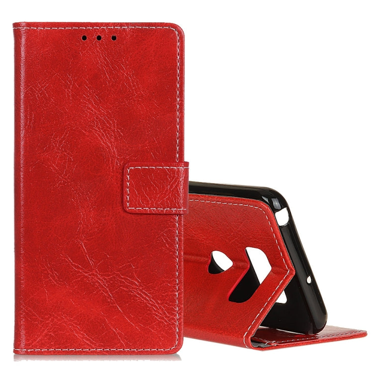 Retro Crazy Horse Texture Horizontal Flip Leather Case for LG K50, with Holder & Card Slots & Photo Frame