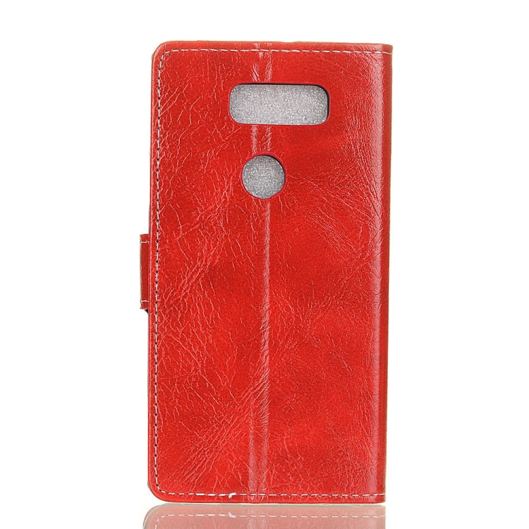Retro Crazy Horse Texture Horizontal Flip Leather Case for LG K50, with Holder & Card Slots & Photo Frame