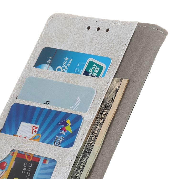 Retro Crazy Horse Texture Horizontal Flip Leather Case for LG Q60, with Holder & Card Slots & Photo Frame
