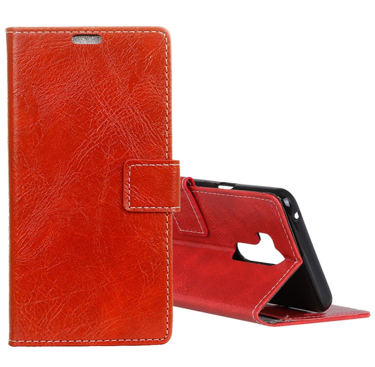 For LG G7 ThinQ Retro Crazy Horse Texture Horizontal Flip Leather Case with Holder & Card Slots & Wallet &   Photo & Environmental PU