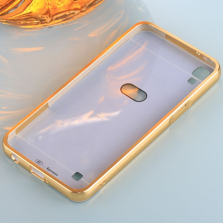 For LG X Power PC Electroplating Mirror Protective Back Cover Case