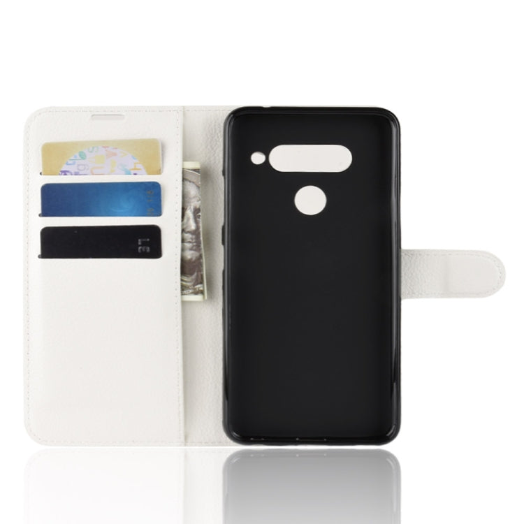 Litchi Texture Horizontal Flip Leather Case for LG V40 ThinQ, with Holder & Card Slots & Wallet