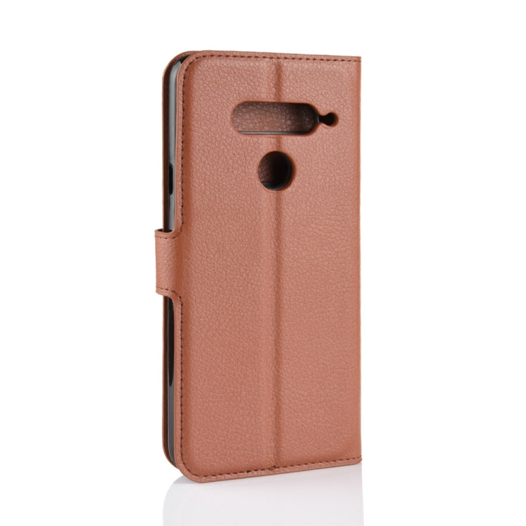 Litchi Texture Horizontal Flip Leather Case for LG V40 ThinQ, with Holder & Card Slots & Wallet