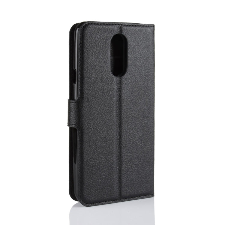Litchi Texture Horizontal Flip Leather Case for LG Q Stylo 4, with Wallet & Holder & Card Slots
