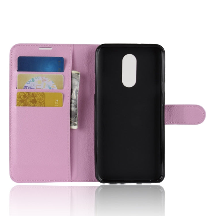 Litchi Texture Horizontal Flip Leather Case for LG Q Stylo 4, with Wallet & Holder & Card Slots
