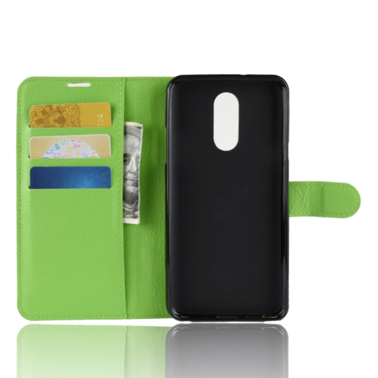 Litchi Texture Horizontal Flip Leather Case for LG Q Stylo 4, with Wallet & Holder & Card Slots