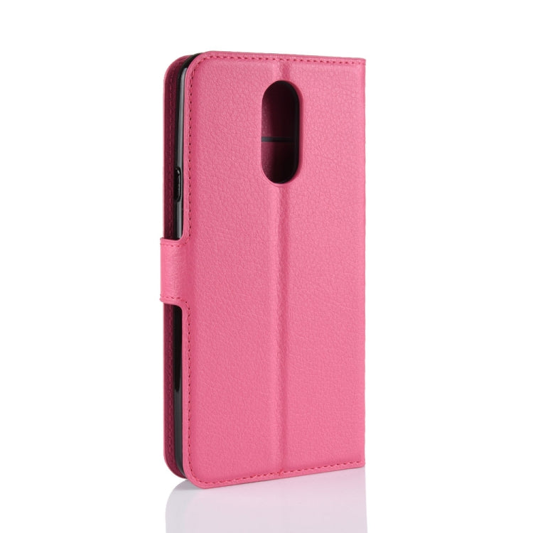 Litchi Texture Horizontal Flip Leather Case for LG Q Stylo 4, with Wallet & Holder & Card Slots