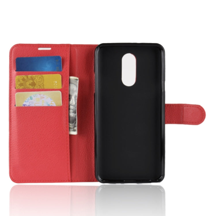 Litchi Texture Horizontal Flip Leather Case for LG Q Stylo 4, with Wallet & Holder & Card Slots