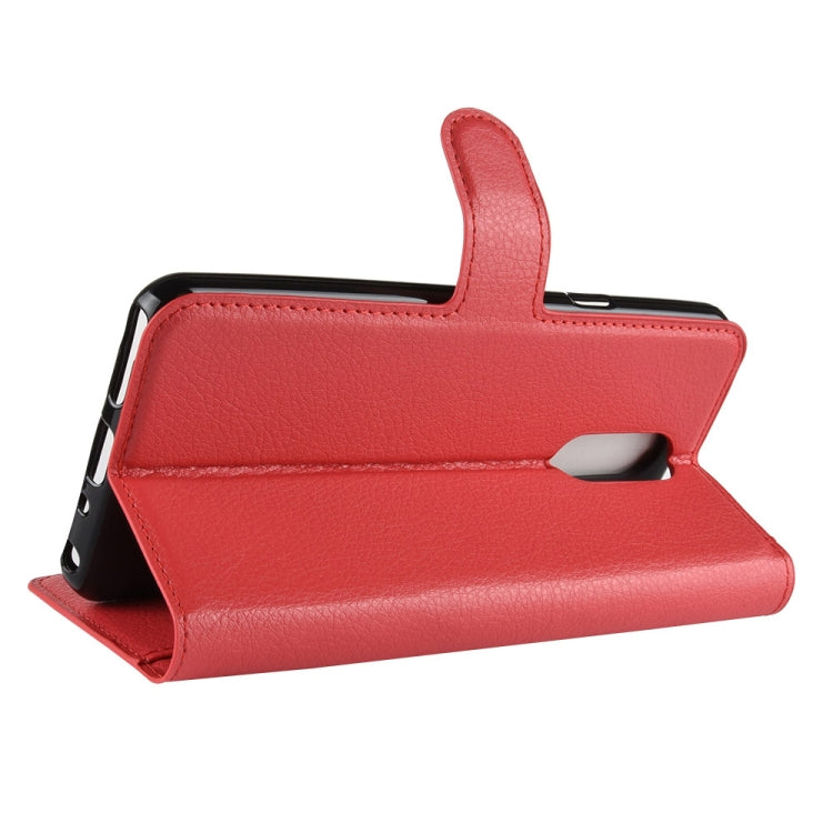 Litchi Texture Horizontal Flip Leather Case for LG Q Stylo 4, with Wallet & Holder & Card Slots