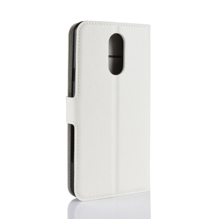 Litchi Texture Horizontal Flip Leather Case for LG Q Stylo 4, with Wallet & Holder & Card Slots