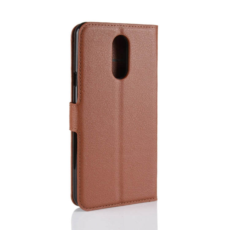 Litchi Texture Horizontal Flip Leather Case for LG Q Stylo 4, with Wallet & Holder & Card Slots
