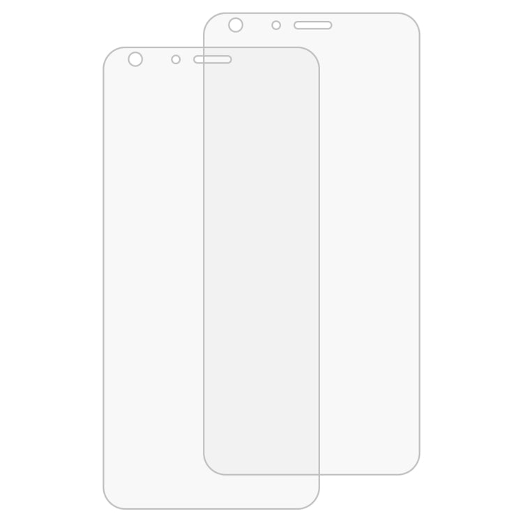2 PCS 9H 2.5D Tempered Glass Film for LG Q7