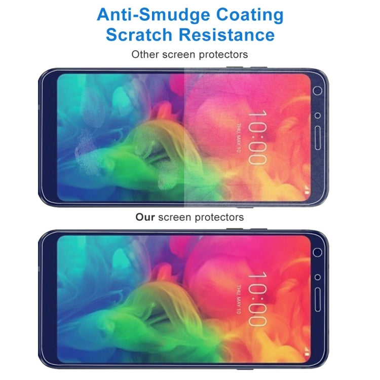 2 PCS 9H 2.5D Tempered Glass Film for LG Q7