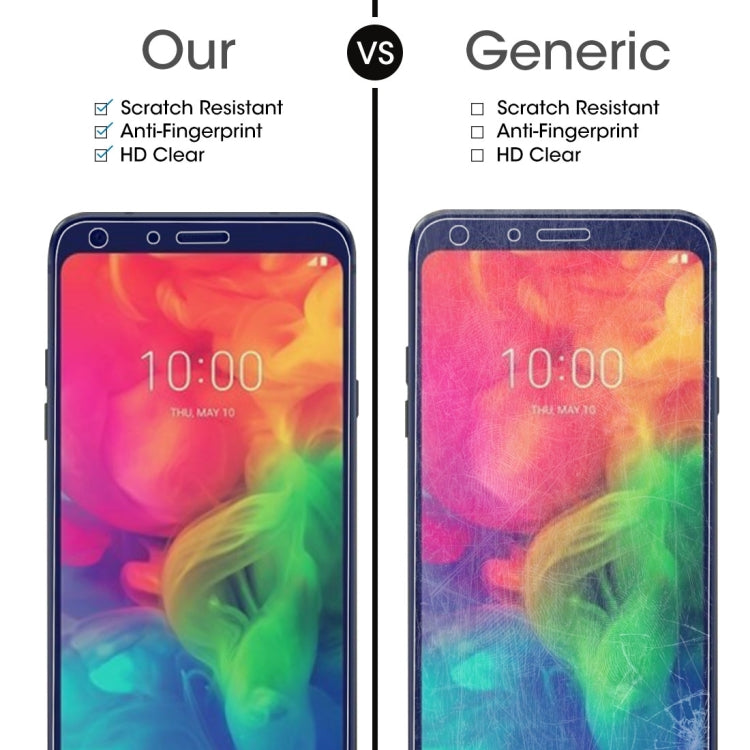 10 PCS 9H 2.5D Tempered Glass Film for LG Q7