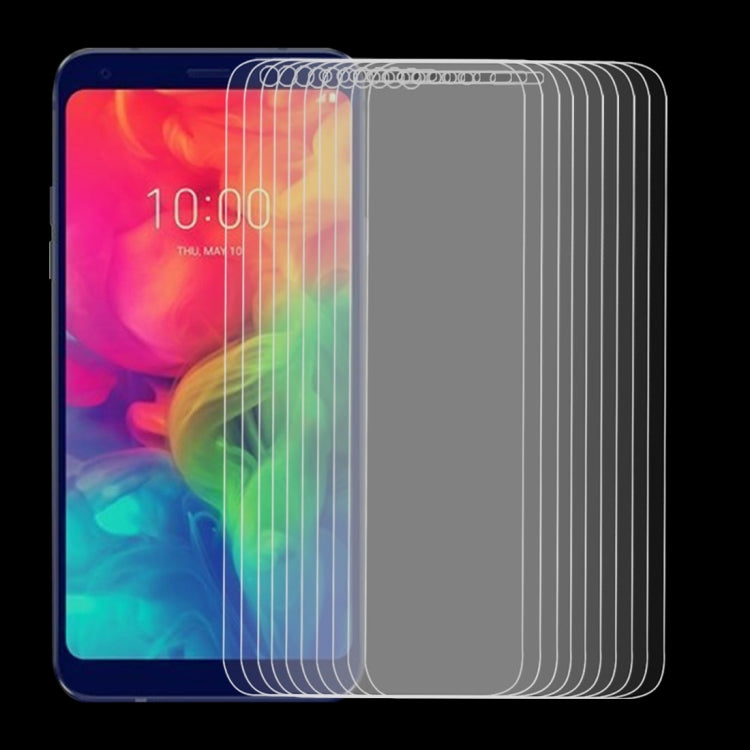10 PCS 9H 2.5D Tempered Glass Film for LG Q7