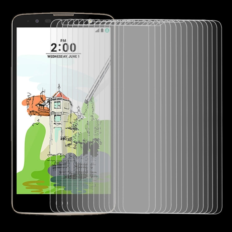 50 PCS 9H 2.5D Tempered Glass Film for LG Stylus 2 Plus