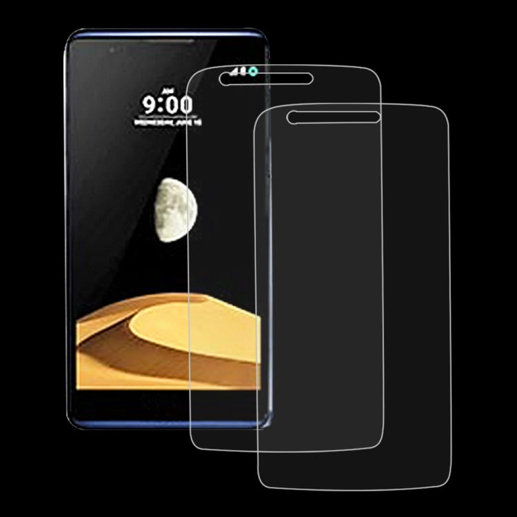 2 PCS 9H 2.5D Tempered Glass Film for LG X max