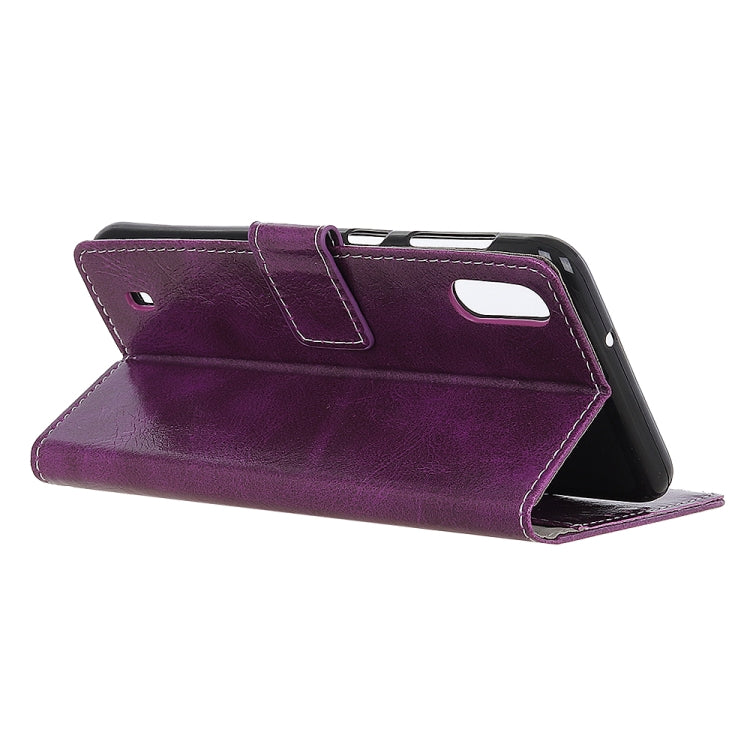 Retro Crazy Horse Texture Horizontal Flip Leather Case For Galaxy A10ï¼Œwith Holder & Card Slots & Wallet & Photo & Environmental PU