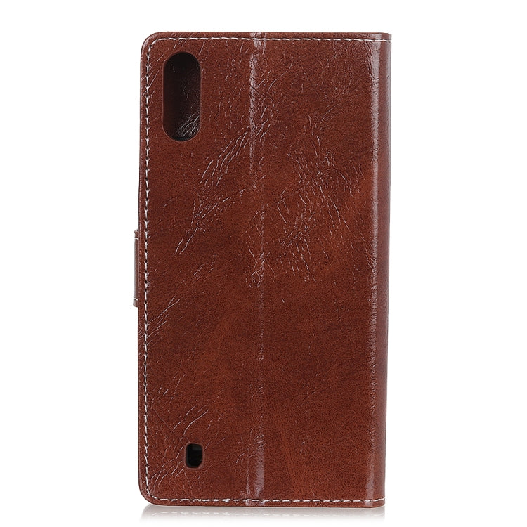 Retro Crazy Horse Texture Horizontal Flip Leather Case For Galaxy A10ï¼Œwith Holder & Card Slots & Wallet & Photo & Environmental PU