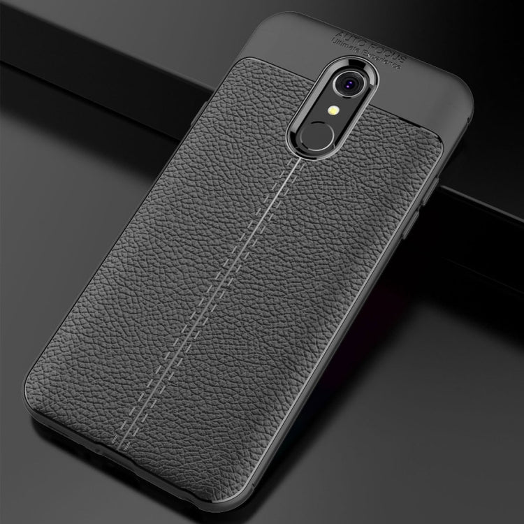Litchi Texture TPU Protective Case for LG Q7 ThinQ