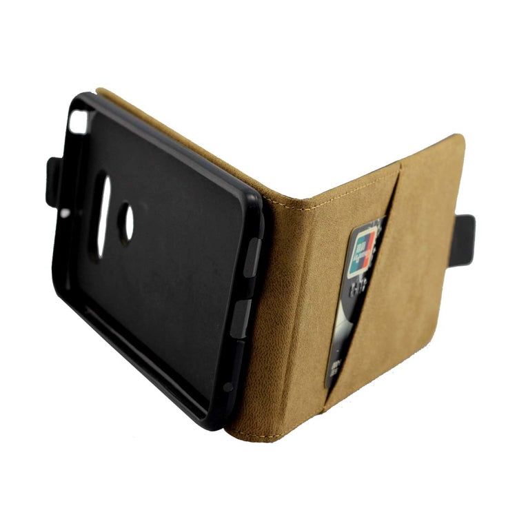 For LG V30 TPU Business Style Vertical Flip Protective Leather Case with Card Slot (Black)