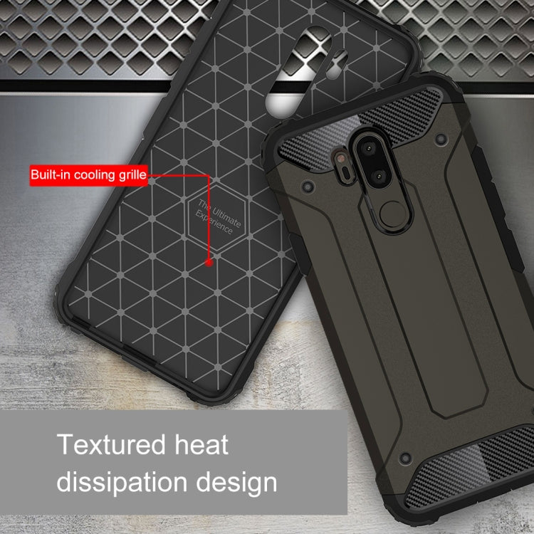 For LG G7 ThinQ Full-body Rugged TPU + PC Combination Back Cover Case