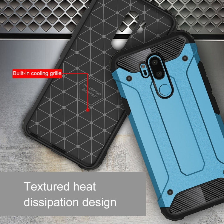 For LG G7 ThinQ Full-body Rugged TPU + PC Combination Back Cover Case