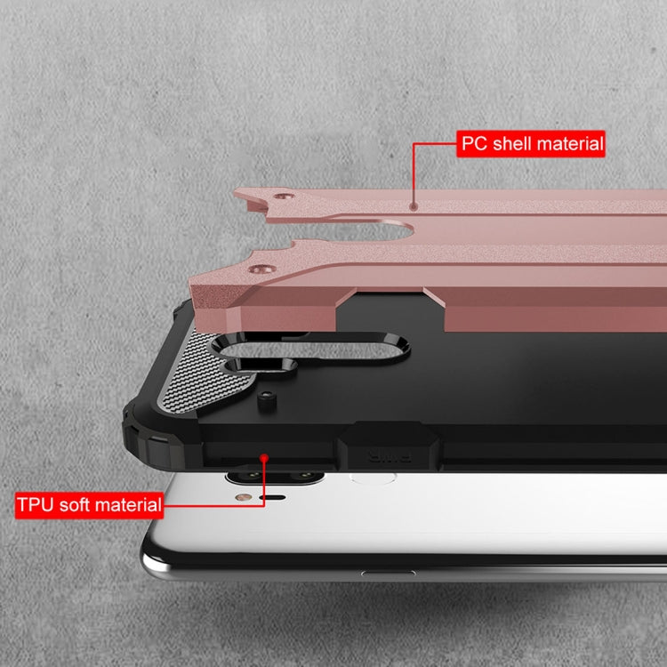 For LG G7 ThinQ Full-body Rugged TPU + PC Combination Back Cover Case