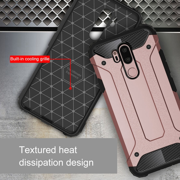 For LG G7 ThinQ Full-body Rugged TPU + PC Combination Back Cover Case