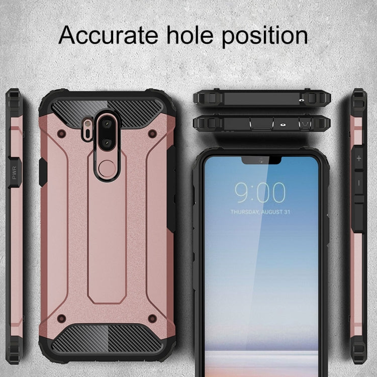 For LG G7 ThinQ Full-body Rugged TPU + PC Combination Back Cover Case