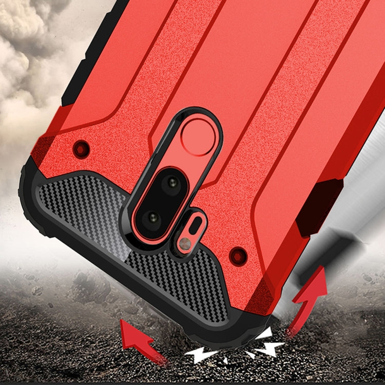 For LG G7 ThinQ Full-body Rugged TPU + PC Combination Back Cover Case