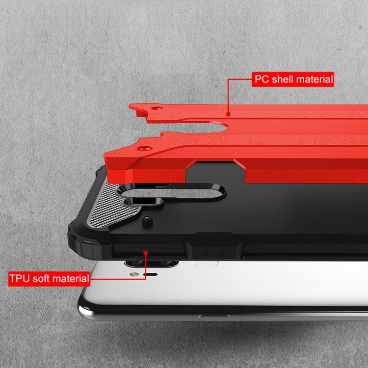 For LG G7 ThinQ Full-body Rugged TPU + PC Combination Back Cover Case