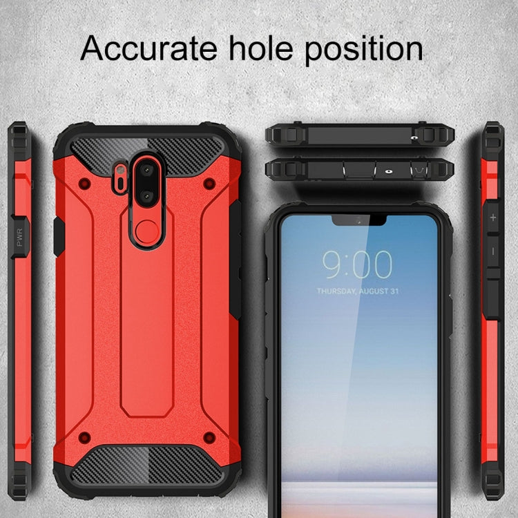 For LG G7 ThinQ Full-body Rugged TPU + PC Combination Back Cover Case