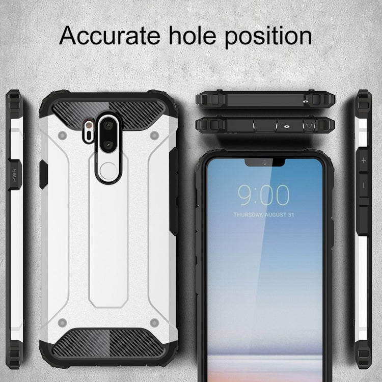 For LG G7 ThinQ Full-body Rugged TPU + PC Combination Back Cover Case