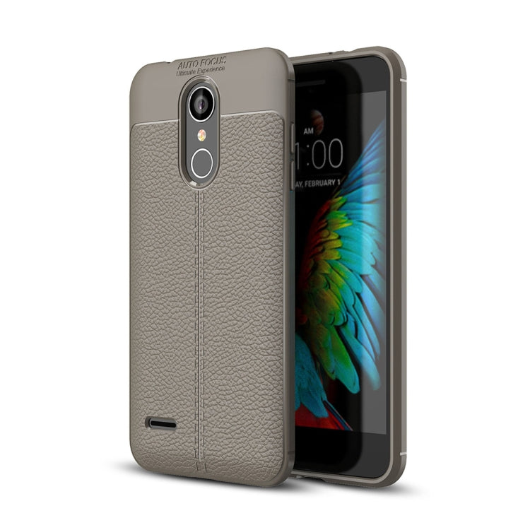 For LG K8 (2018) Litchi Texture Soft TPU Protective Back Cover Case