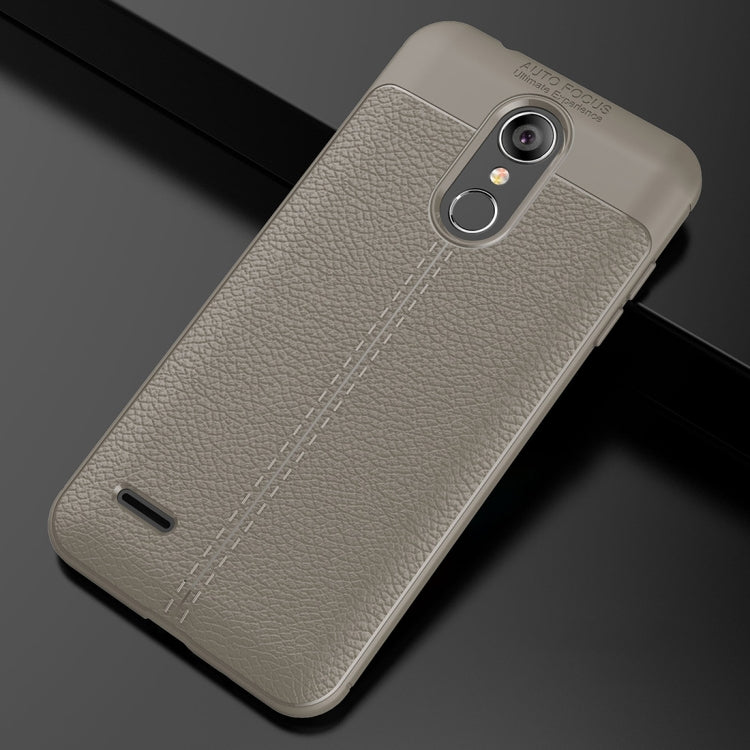 For LG K8 (2018) Litchi Texture Soft TPU Protective Back Cover Case