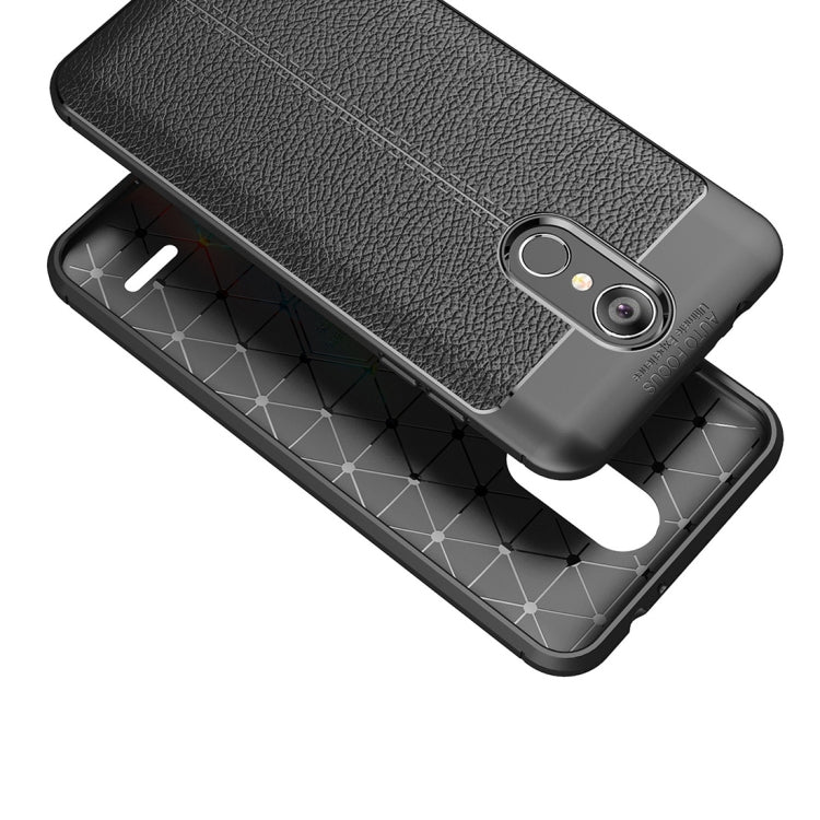 For LG K8 (2018) Litchi Texture Soft TPU Protective Back Cover Case