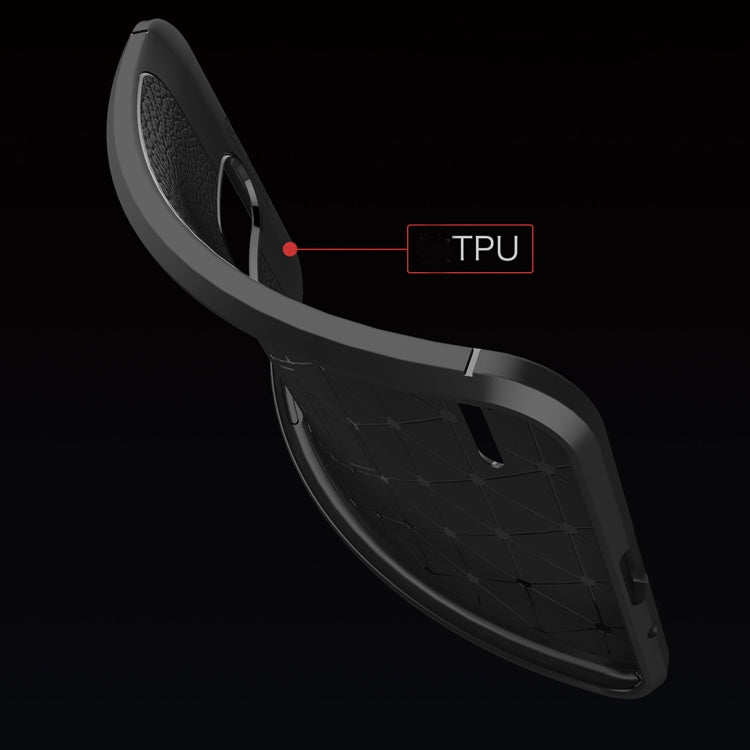 For LG K8 (2018) Litchi Texture Soft TPU Protective Back Cover Case