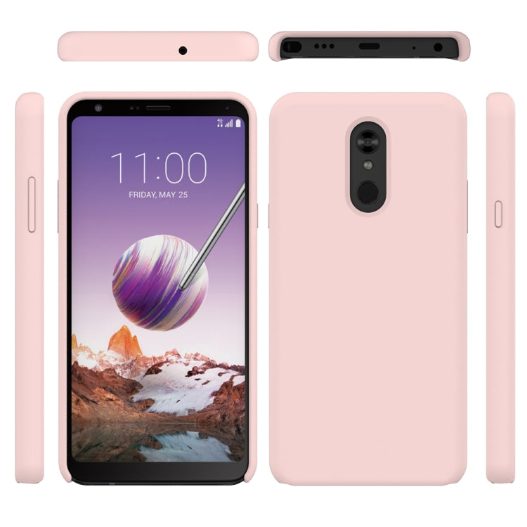 Solid Color Liquid Silicone Dropproof Protective Case for LG Q Stylo 5
