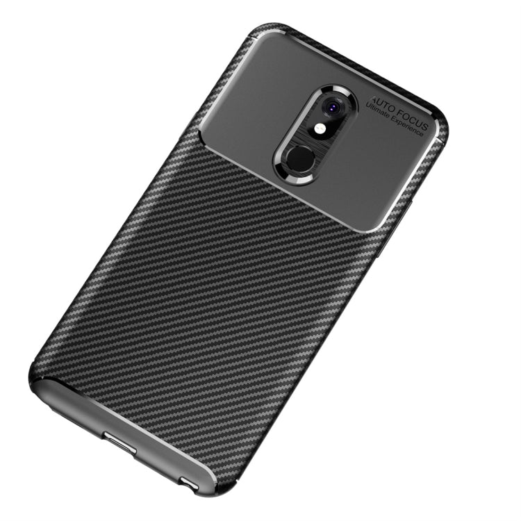 Carbon Fiber Texture Shockproof TPU Case for LG Q Stylo 5
