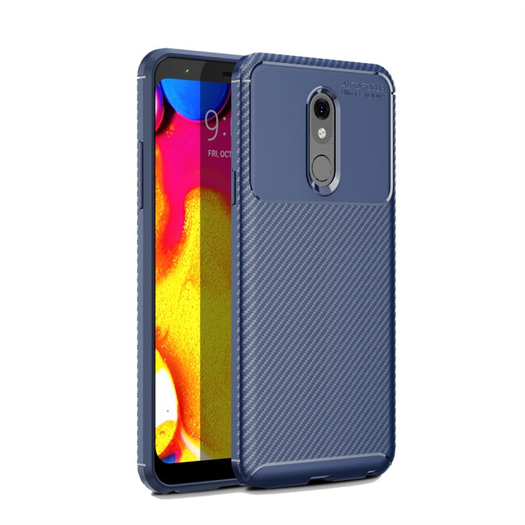 Carbon Fiber Texture Shockproof TPU Case for LG Q Stylo 5